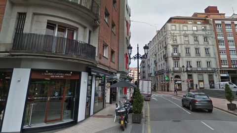 Calle Arg�elles donde se produjo el atropello de Mamel