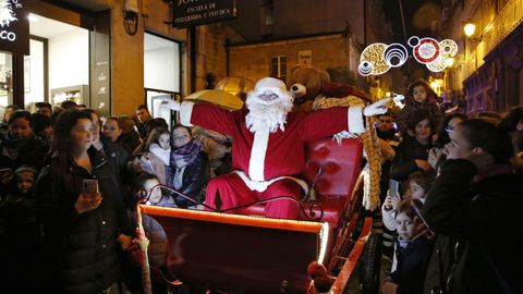 El trineo de pap Noel llega a O Carballio