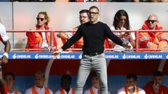 Yago Iglesias, durante un encuentro de esta temporada del Lugo en el �ngel Carro