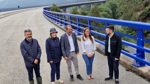 Visita del secretario general de Infraestructuras, Xavier Flores, al puente de La Barrosa