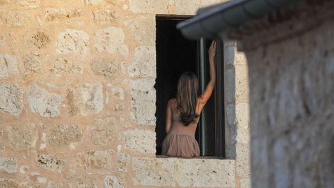 Una de las invitadas de la fiesta preboda