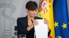 La ministra de Vivienda, Isabel Rodr&iacute;guez, durante la rueda de prensa posterior al Consejo de Ministros