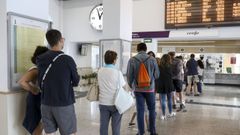 Imagen de archivo de la estaci�n de tren de Santiago