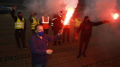 Celebrando la anulaci�n del ERE. Alcoa