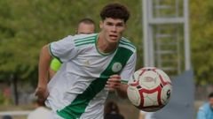 Ra�l Vega, en un partido con el Rayo Alcobendas.