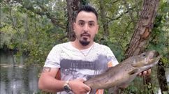 Marcos Fidalgo se hizo con una trucha de casi tres kilos en aguas del r�o Arnoia