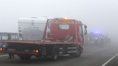 Accidente en O Fiouco, el pasado sbado