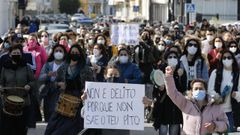 Protesta por el archivo inicial del Caso Maruxaina, en el 2021