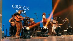 Carlos Ares actuando en la gala de los premios