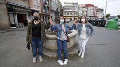 Directivas de A Fonte Cantodarea-Estribela, en el punto que separa los municipios de Mar�n y Pontevedra