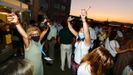 La fiesta del PP en la terraza del hotel Baha