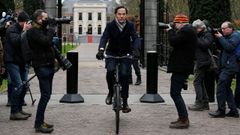 Mark Rutte, en enero del 2021, tras presentar la dimisi�n de su Gobierno al rey de los Pa�ses Bajos