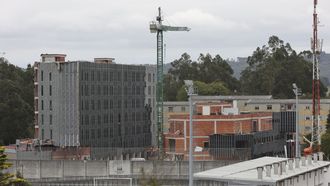 Estado actual de las obras del nuevo cuartel de la Guardia Civil en As Cancelas