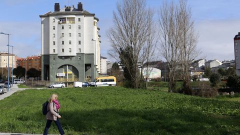 Terrenos de Abella donde se construir� la nueva Comisar�a de Lugo