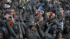 El desfile del Bloco da Lama es una de las fiestas m�s populares de Paraty (Brasil)