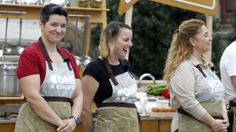 Tres dos cinco concursantes de  Come a comarca 