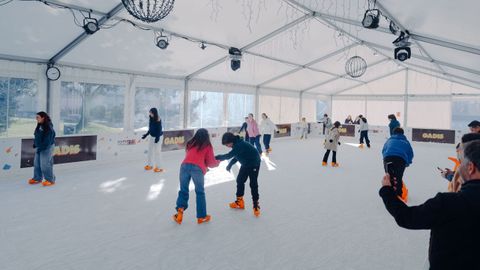 Pista de hielo en Ponte Vella