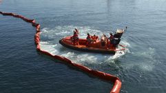 Simulacro en el puerto de Mar�n