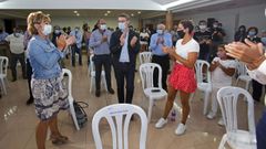 Acto sectorial dedicado a la Familia del candidato del PP, N��ez Feijoo, en Poio (Pontevedra)