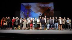 Los participantes en el acto institucional del 10 de Marzo en el Auditorio