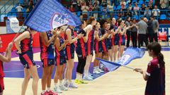Jugadoras del Baxi en su &uacute;ltimo partido en casa frente al Estepona. 