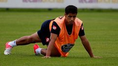Salom�o, durante un entrenamiento
