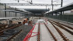 Imagen de las obras en la estaci�n de A Coru�a