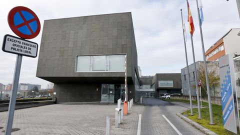 Exterior de la comisar�a de la Polic�a Local de Lugo