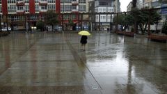 Imagen de archivo de un da lluvioso en Ribeira.