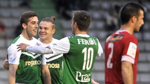H&eacute;ber, en la imagen en la visita del Cacere&ntilde;o en el 2015, sell&oacute; un doblete en la goleada del Racing por 4-1. 