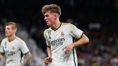 Nico Paz.Nico Paz, centrocampista del Real Madrid