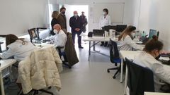 El delegado de la Xunta en Lugo, Javier Arias, de visita en el obradoiro