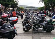 Las motos recalaron en Cedeira el s�bado. 