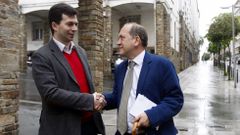 Acuerdo entre Xaqu�n Leicega y Gonzalo Caballero para las primarias socialistas