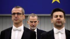 La Euroc�mara guarda un minuto de silencio junto al rey por las v�ctimas de Adamuz