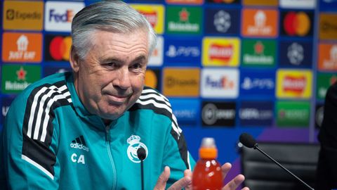 Carlo Ancelotti, en la rueda de prensa.