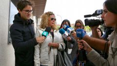 La madre de Diana Quer, a su llegada a los Juzgados de Ribeira