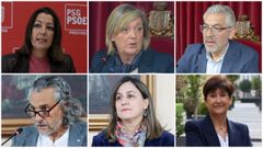 De izquierda a derecha, en la parte superior: Lara M�ndez, Paula Alvarellos y Miguel Fern�ndez. En la inferior en el mismo orden, Pablo Permuy, Mar�a Reigosa y Olga L�pez Racamonde.