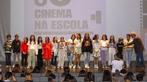 Imagen de archivo de la gala de entrega de premios del programa Cinema na Escola del 2023