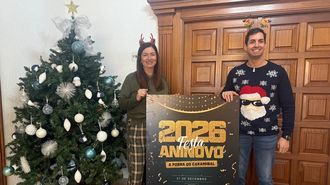 Patricia Lojo y Eloy Sobrido presentaron el cartel de la fiesta de Fin de A�o