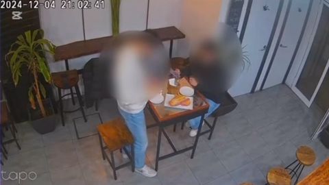 Grabaci�n que el propio Santi Temblador hizo en el restaurante