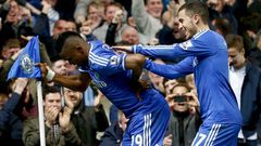 La peculiar celebraci�n de Etoo