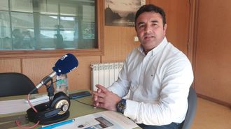 Charl�n, durante su paso por Radio Voz Carballo 