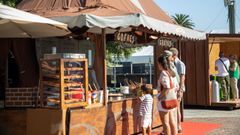 Puestos de restauraci�n en la zona de la Alameda de Ortigueira, durante el Mundo Celta