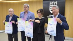 Los organizadores del congreso de Ciudades Inteligentes y Econom�a Circular junto a la concejala Anabel Gul�as.
