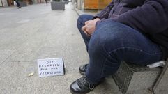 Gente que vive de lo que recauda en la calle