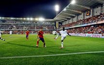 La selecci�n espa�ola inaugur� oficialmente el renovado estadio el pasado septiembre.