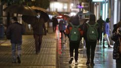 Ambiente este jueves por la tarde en el centro de Lugo