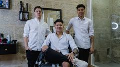 Sebasti�n Morales, Bryan Chac�n y Freddy Ascanio abrieron Stars Barber Club