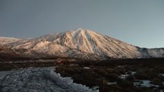 Nevada en el Parque Nacional del Teide tras el paso de la borrasca Therese.